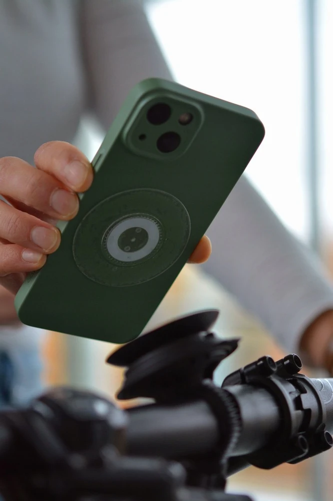 Adapteris telefonui universalus priklijuojams Fidlock VACUUM uni phone patch pusiau skaidrus