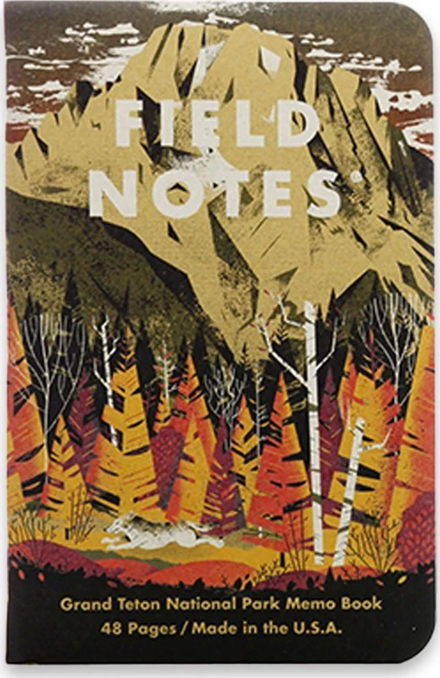 Field Notes „Grand Notes“ JAV nacionaliniai parkai: Grand Teton, Arches, Sequoia 3 vnt.