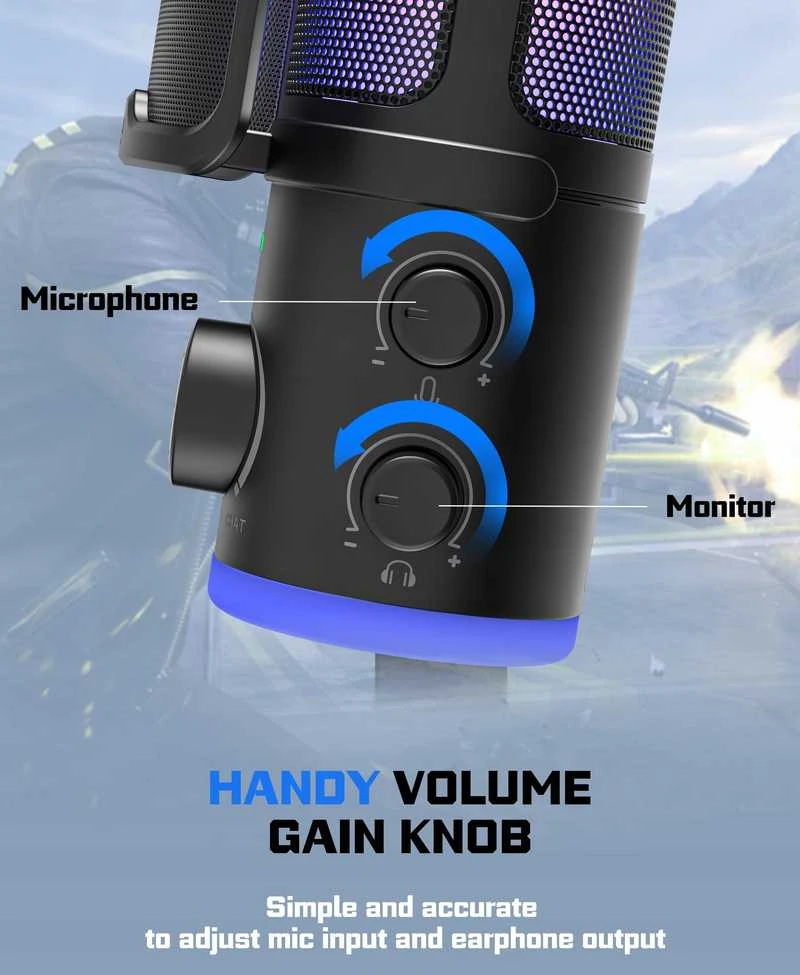 Mikrofonas Fifine AM6 AmpliGame