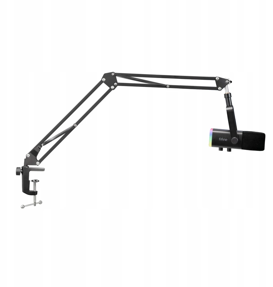 Fifine AM8T AMPLIGAME USB/XLR RGB mikrofon dynamiczny studyjny ze statywem juoda