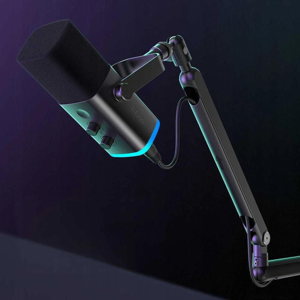 Nezatříděno Fifine TAM8 XLR/USB mikrofon studyjny dynamiczny su ramieniem juoda