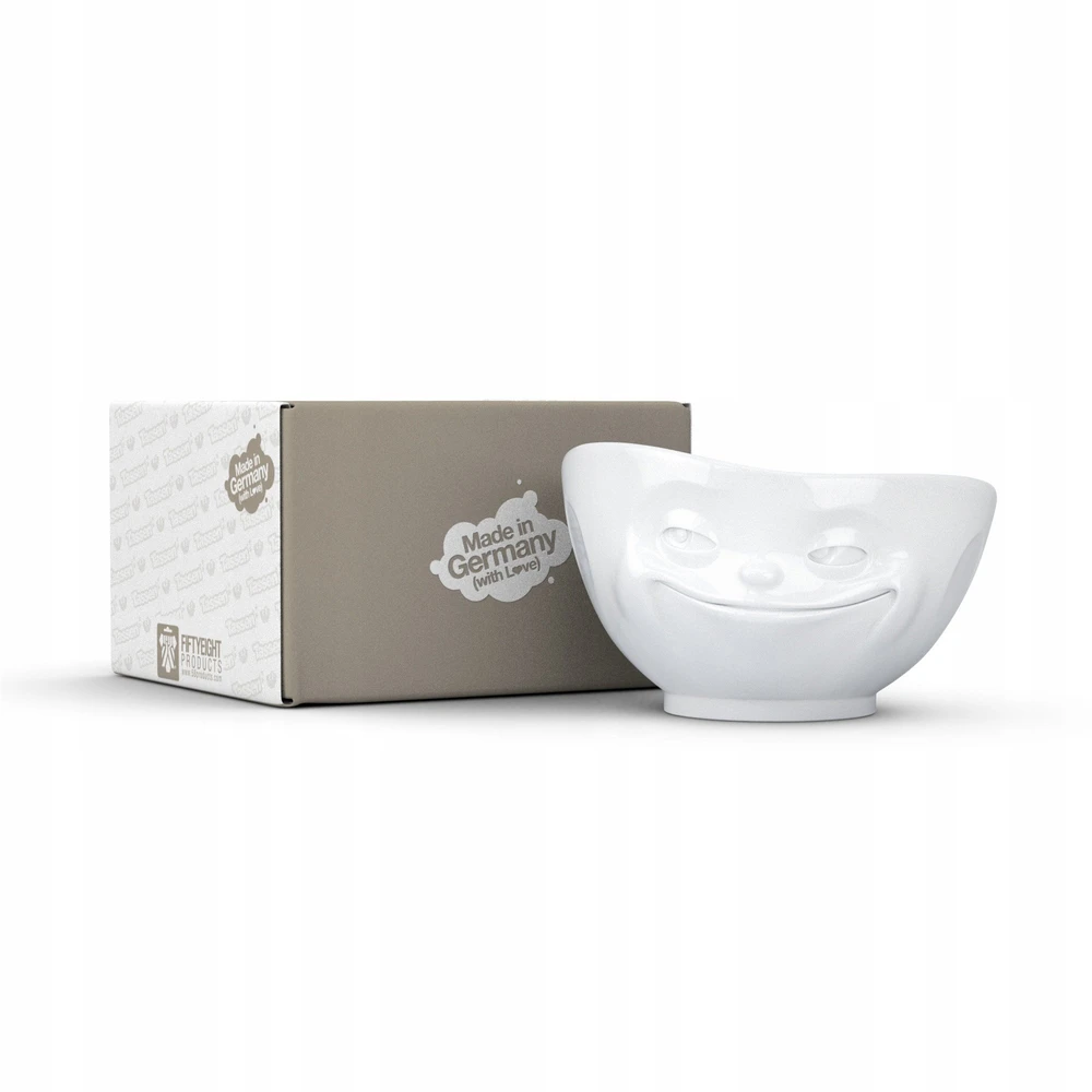 Fiftyeight Products „FIFTYEIGHT" dubenėlis 1000 ml – Grinning baltas