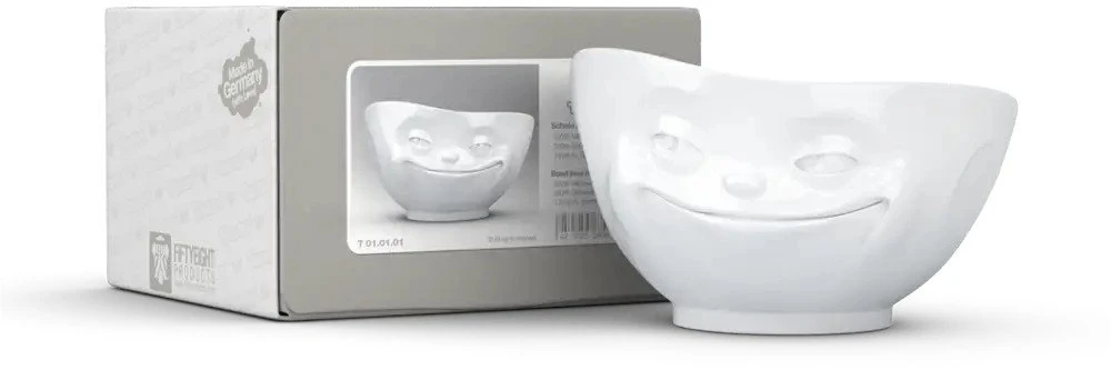 Fiftyeight Products „FIFTYEIGHT“ dubenėlis 500 ml – Grinning baltas