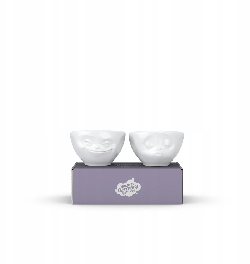 Usorteret Fiftyeight Products „FIFTYEIGHT“ dubenėlių rinkinys, 100 ml, „Grinning & Kissing“, baltas