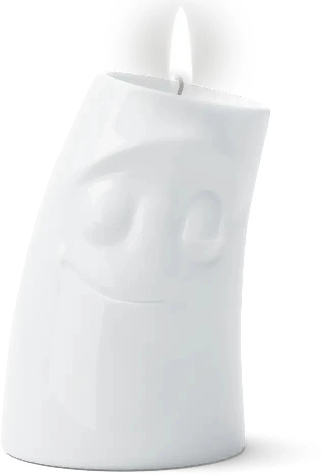 Fiftyeight Products FIFTYEIGHT Kerzenschmusie VERSCHMUST didelis žvakių laikiklis baltas
