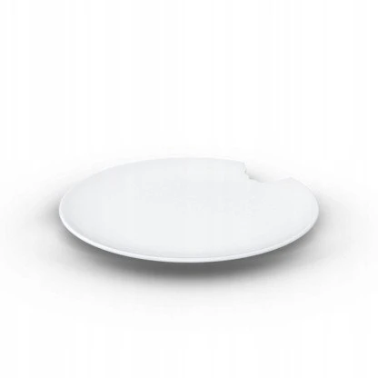 Usorteret Fiftyeight Products PENKIASDEŠIMT AŠTUONIOS 2 torto lėkštės su įkandimu Ø 20 cm baltos