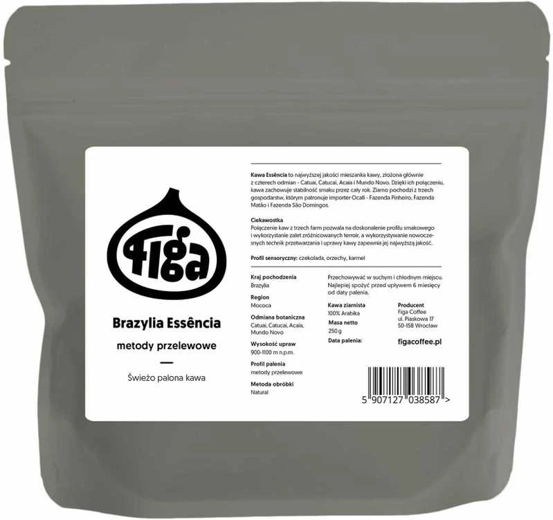 „Figa Coffee Brazil Essencia“ filtruotos kavos pupelės, 250 g