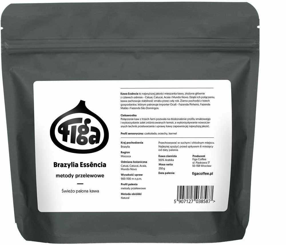 „Figa Coffee Brazil Essencia“ filtruotos kavos pupelės, 250 g