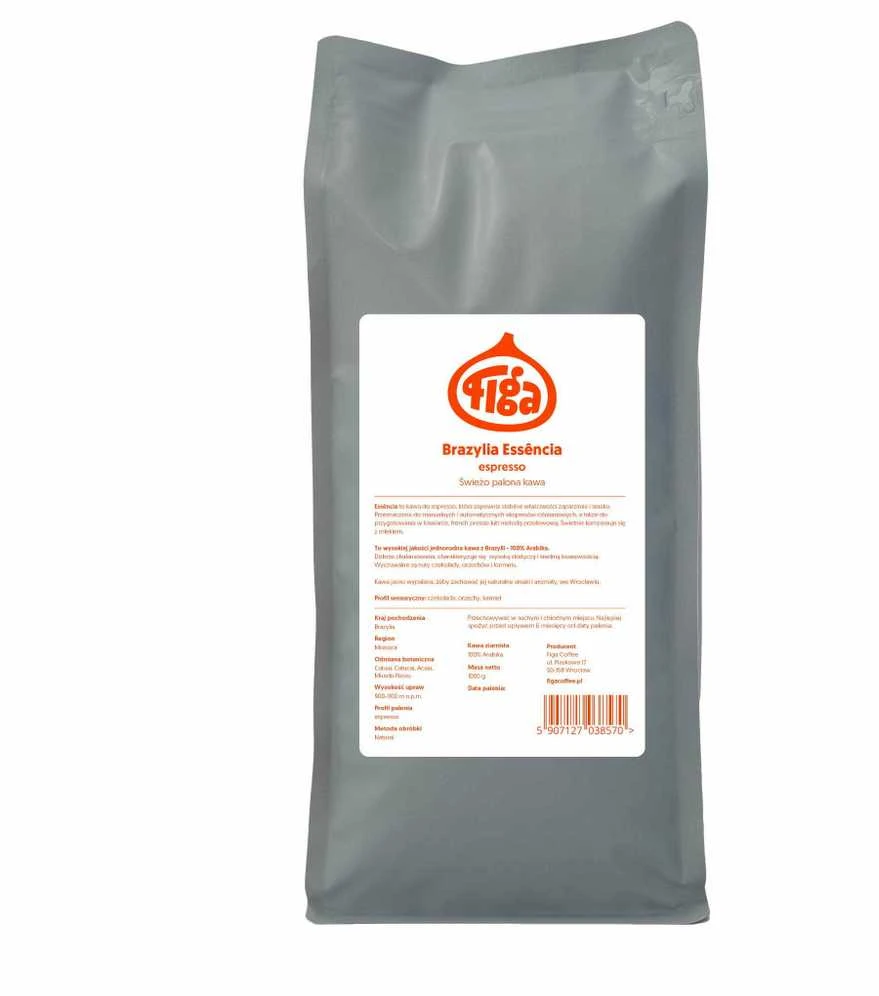 Figa Coffee Brazil Essencia Espresso 1kg kavos pupelių