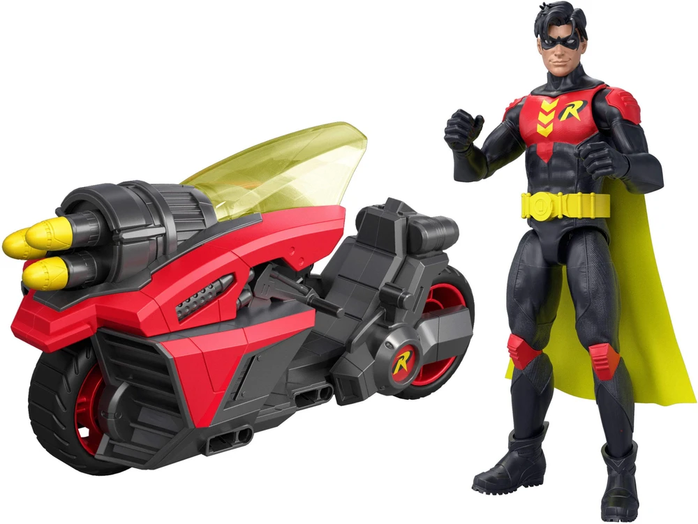 Figūrėlė Batman DC Universe Robin 15 cm ir maža transporto priemonė (380-2651)