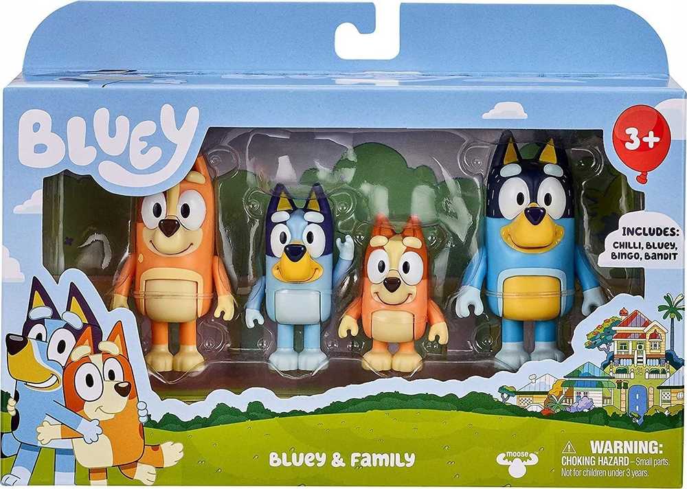 TM Toys Figūrėlių rinkinys Bluey šeima 4 vnt
