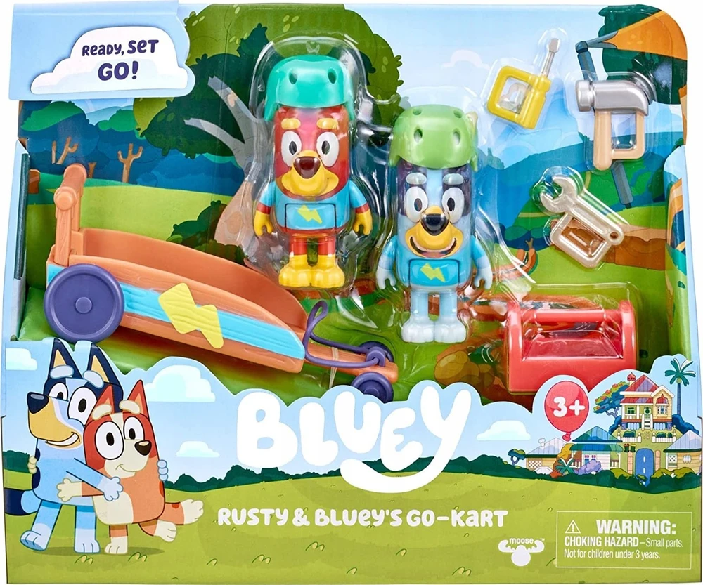 TM Toys Figūrėlė Bluey School Billy Cart Set