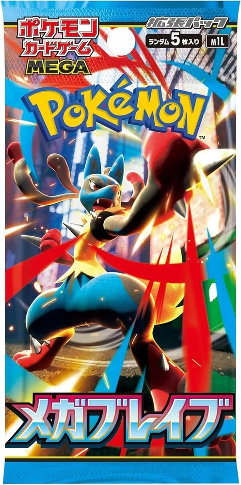 Pokemon Trading Card Mega Brave Ekranas 30x Booster M1L JAP