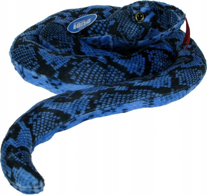 Dubi Pliušinis žaislas - mėlyna gyvatė, 150 cm