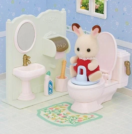 SYLVANIAN FAMILIES Rinkinys „Tualetas“