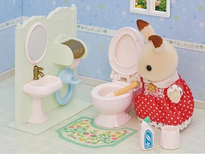 SYLVANIAN FAMILIES Rinkinys „Tualetas“