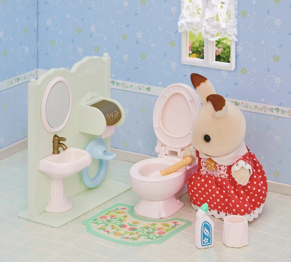 SYLVANIAN FAMILIES Rinkinys „Tualetas“
