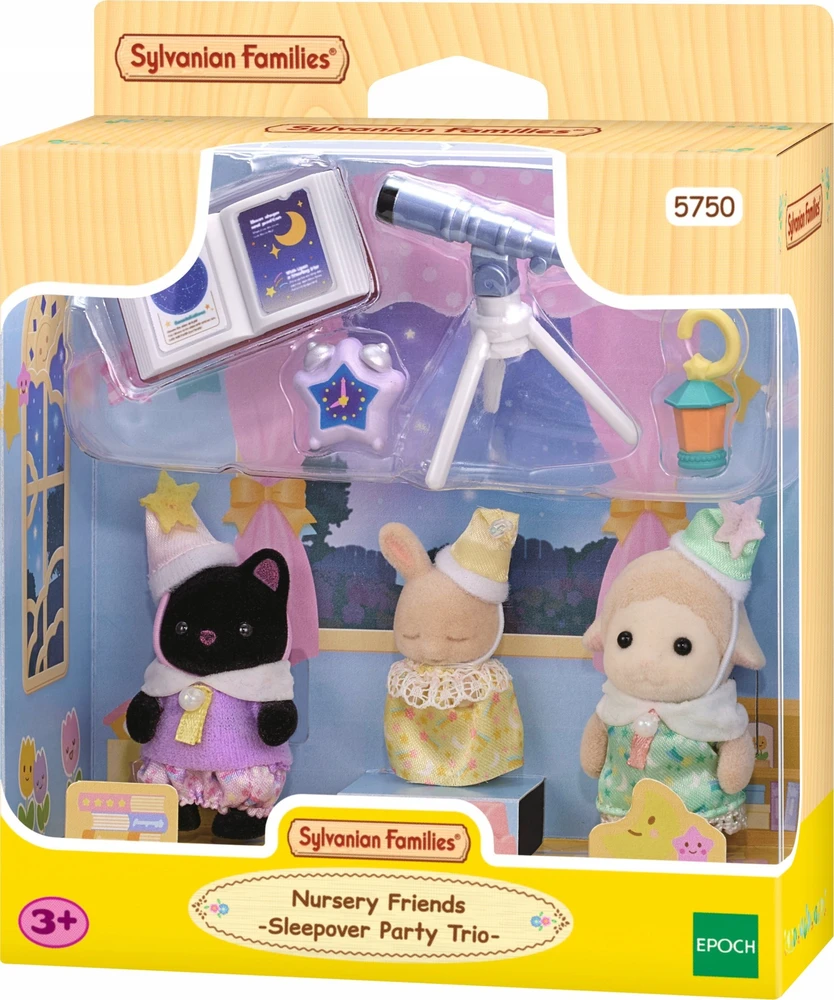 SYLVANIAN FAMILIES Rinkinys „Pižamų vakarėlis“
