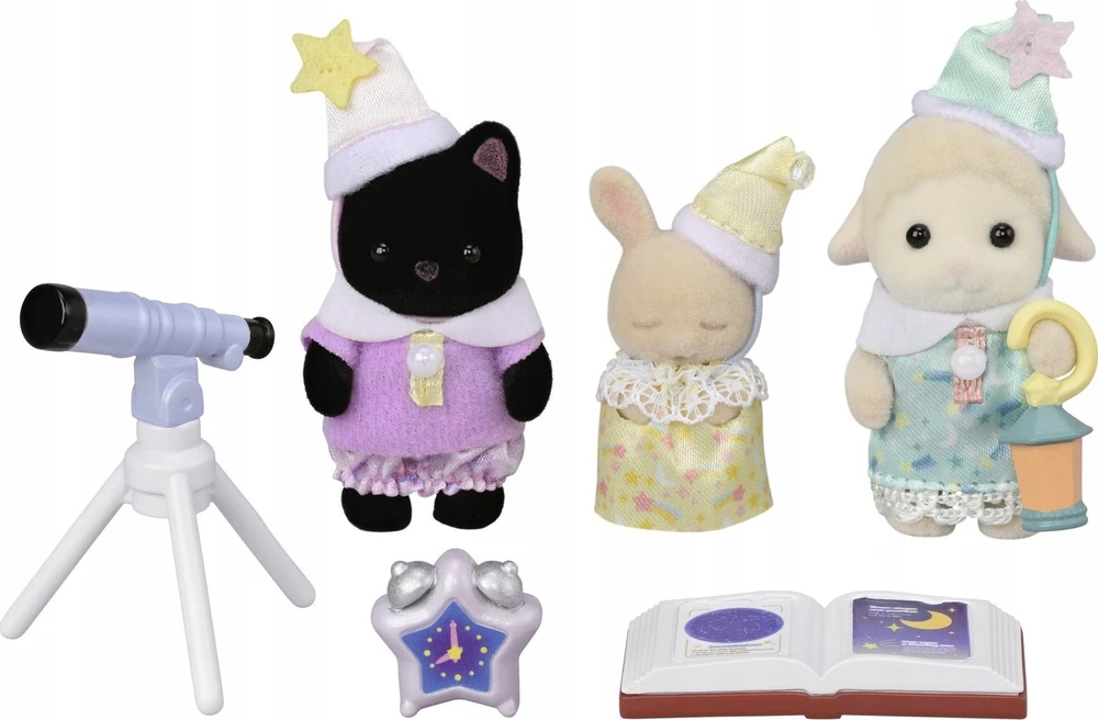 SYLVANIAN FAMILIES Rinkinys „Pižamų vakarėlis“