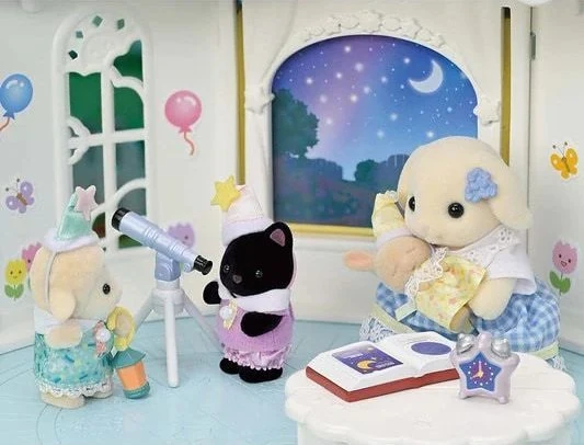 SYLVANIAN FAMILIES Rinkinys „Pižamų vakarėlis“