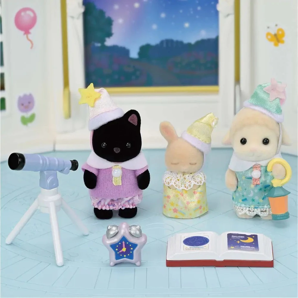 SYLVANIAN FAMILIES Rinkinys „Pižamų vakarėlis“