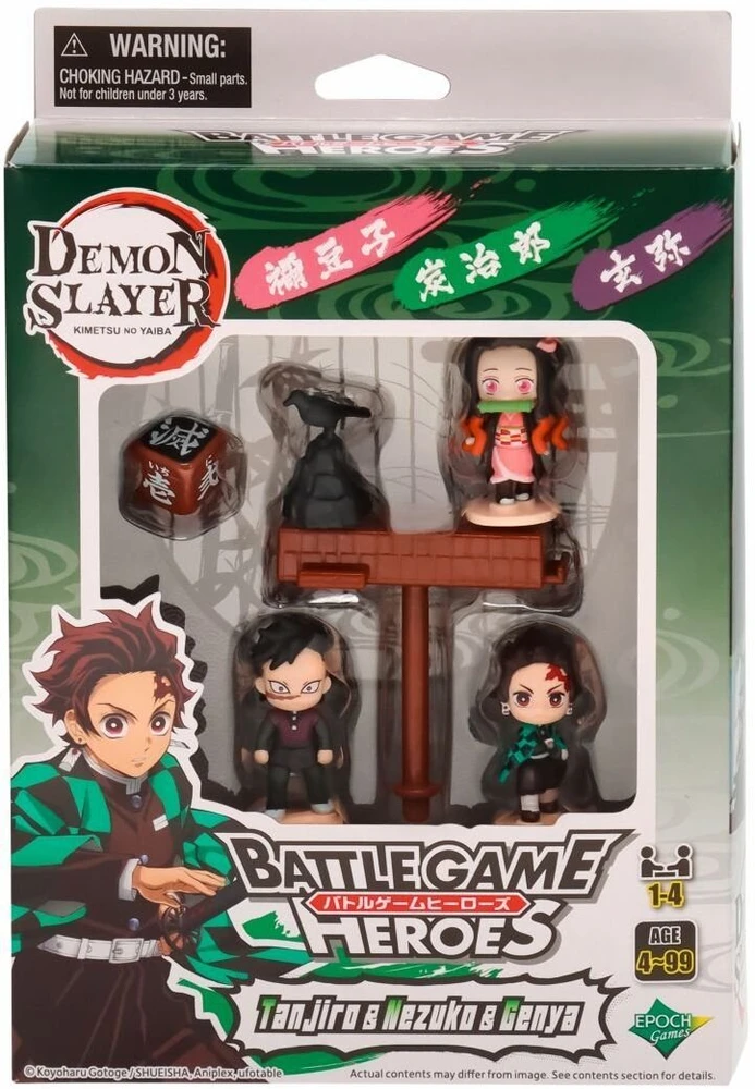 Epoch Demon Slayer figūrėlės Tanjiro, Nezuko ir Genya