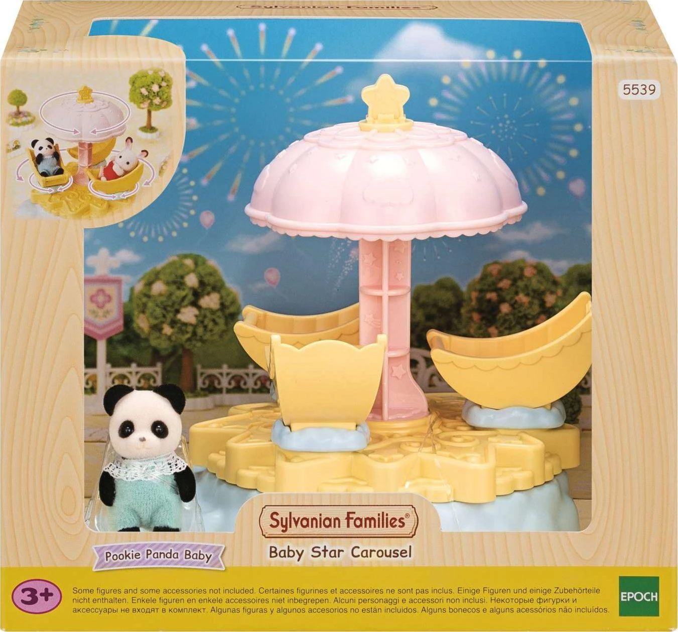 Žaidimų rinkinys Sylvanian Families Žvaigždėta karuselė vaikams
