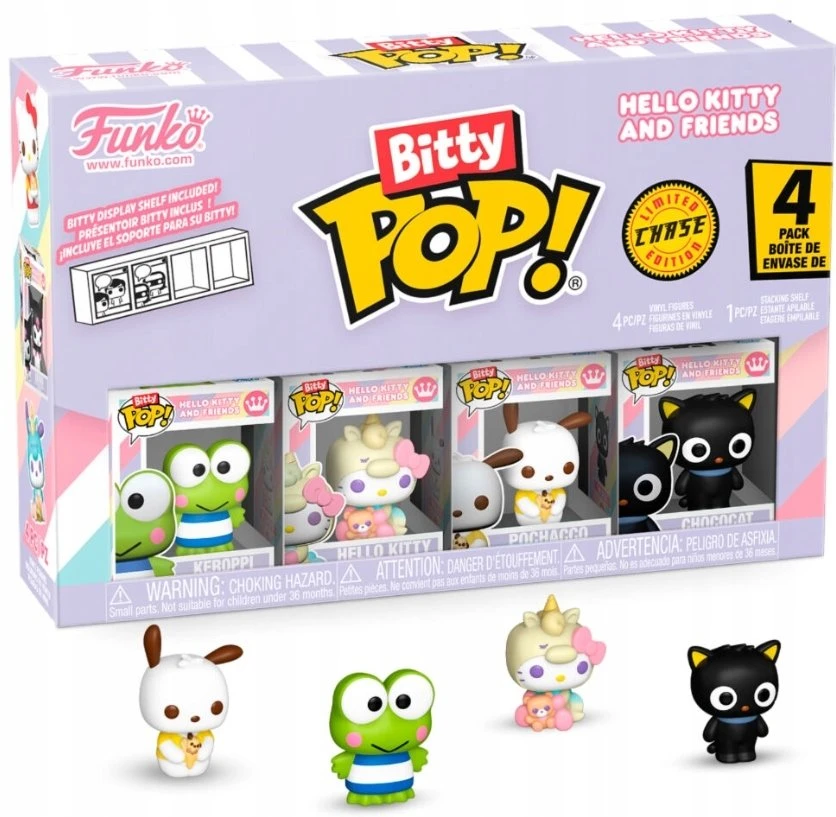 FUNKO Bitty POP! Figūrėlių rinkinys: Sanrio: Hello Kitty - Keroppi, ~3 cm (4 vnt.)