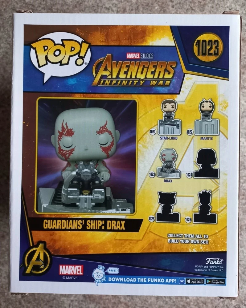 FUNKO POP! Vinilinė figūrėlė: Avengers Infinity War - Guardian's Ship: Drax