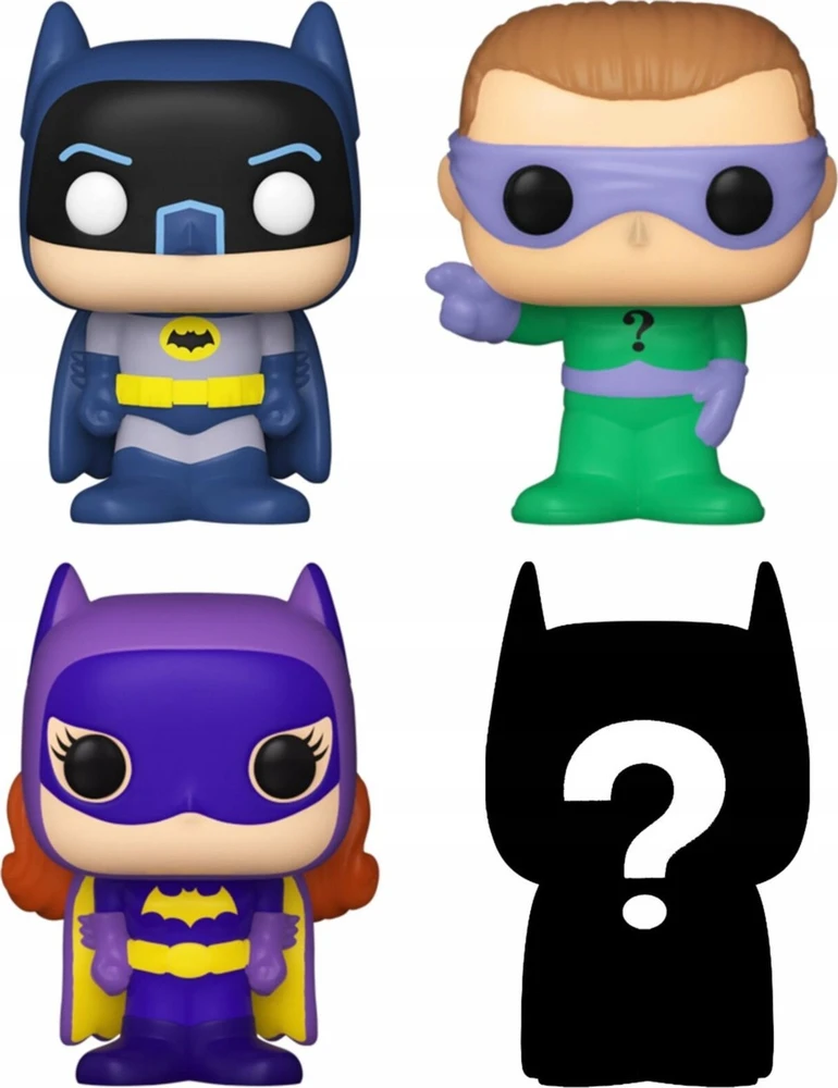 FUNKO Bitty POP! Figūrėlių rinkinys: DC Comics, ~3 cm (4 vnt.)