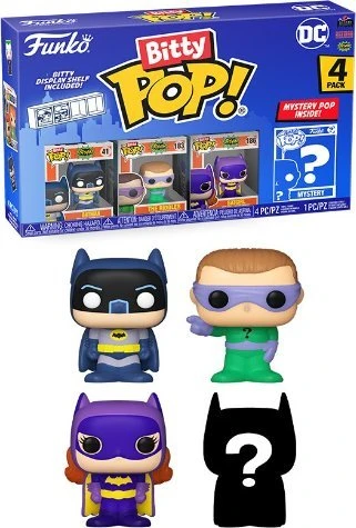 FUNKO Bitty POP! Figūrėlių rinkinys: DC Comics, ~3 cm (4 vnt.)