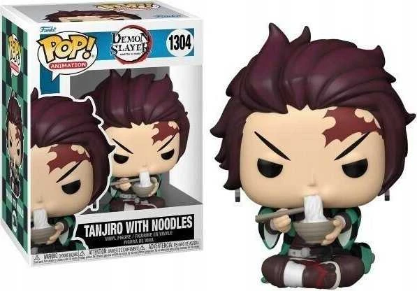 FUNKO POP! Vinilinė figūrėlė: Demon Slayer - Tanjiro with Noodles, 11,3 cm