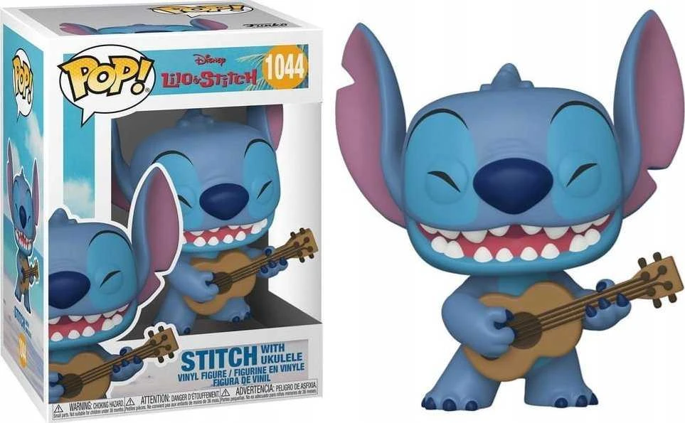 FUNKO POP! Vinilinė figūrėlė: LILO & STITCH: Stičas su ukulele, 10 cm