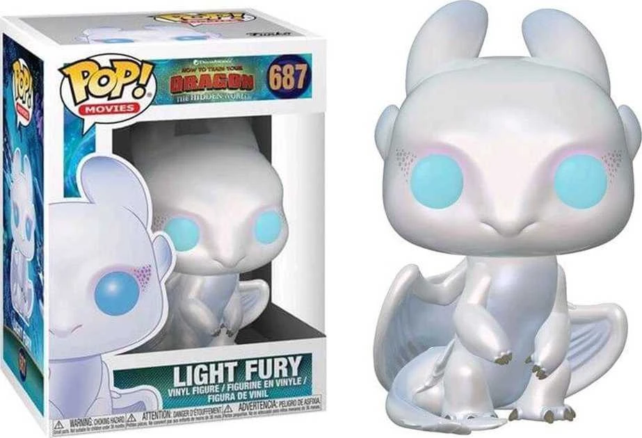 FUNKO POP! Vinilinė figūrėlė: Kaip prisijaukinti slibiną 3 - Light Fury