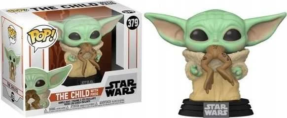 FUNKO POP! Vinilinė figūrėlė: Star Wars: The Mandalorian - The Child w/Frog,8 cm