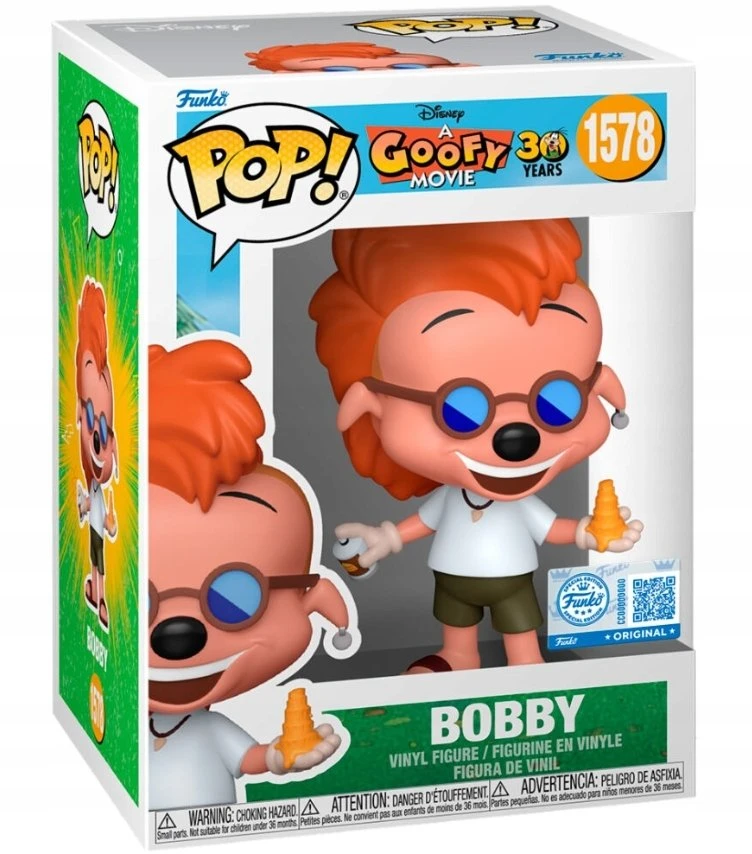 FUNKO POP! Vinilinė figūrėlė: Disney A Goofy Movie - Bobby, 10 cm