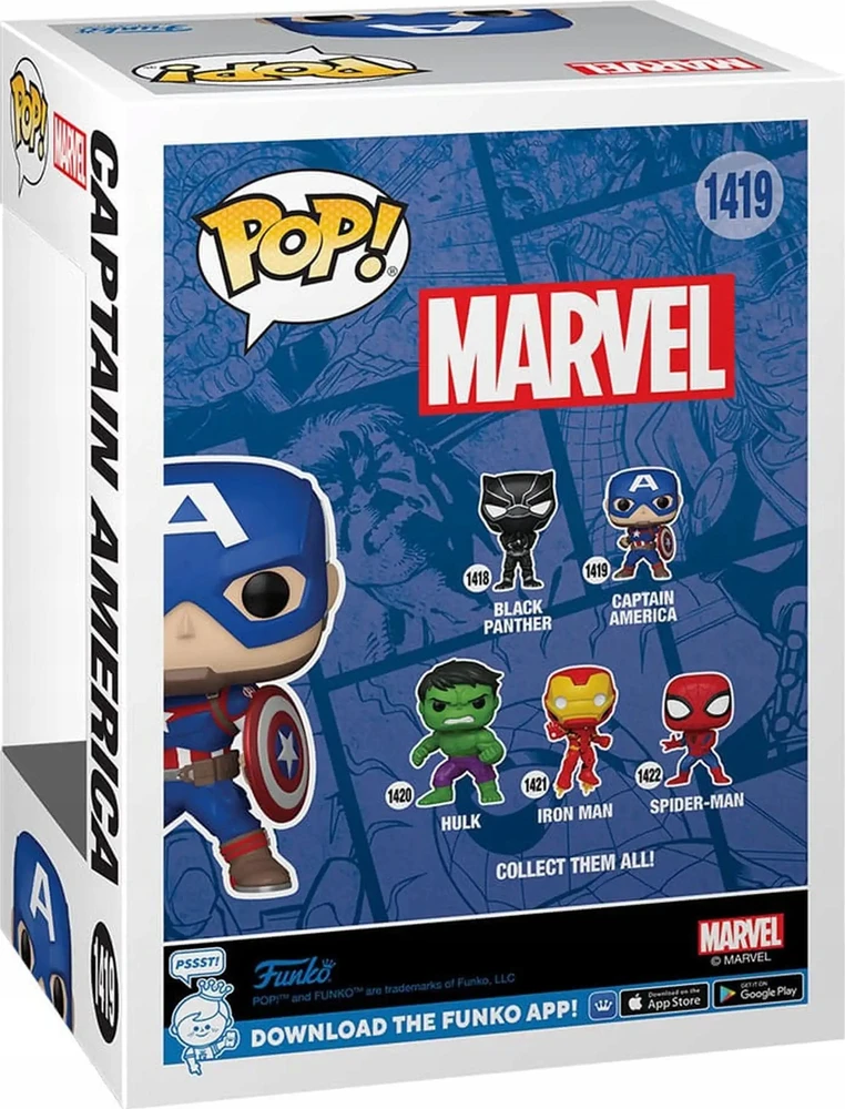 FUNKO POP! Vinilinė figūrėlė: Marvel - Kapitonas Amerika
