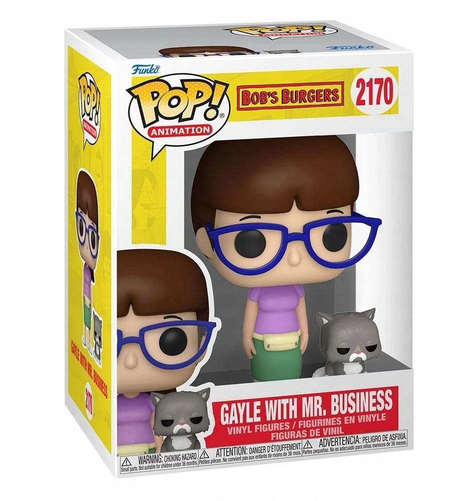 FUNKO POP! Vinilinė figūrėlė: Bob's Burgers - Gayle with Mr. Business, 9 cm