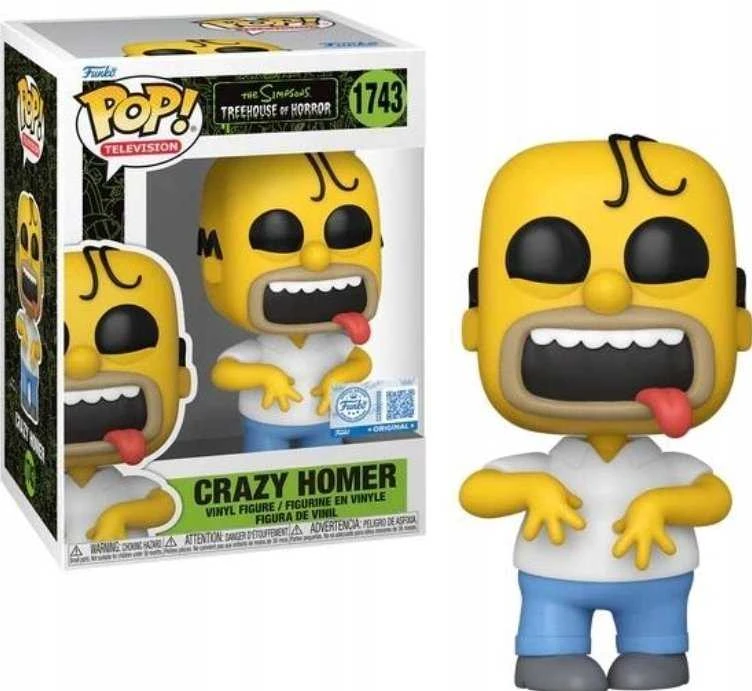 FUNKO POP! Vinilinė figūrėlė: The Simpsons - Crazy Homer, 9 cm