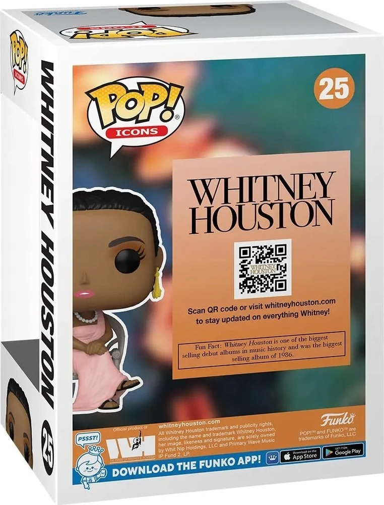 FUNKO POP! Vinilinė figūrėlė: Whitney Houston, 9.5 cm
