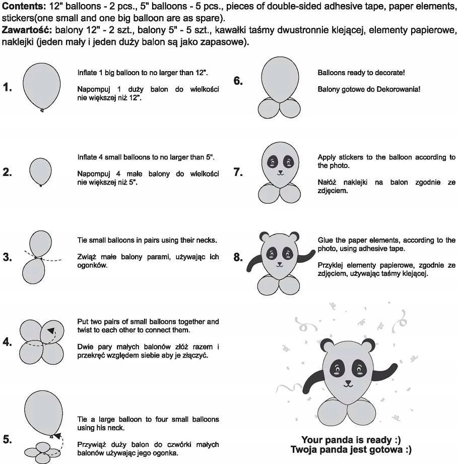 GoDan Rinkinys mieli gyvūnai -Panda GZ-UZPA 91035