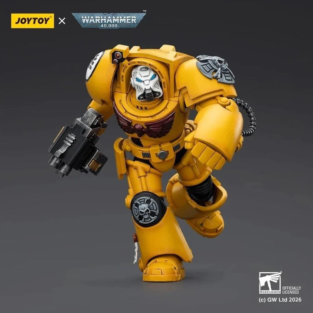 Figūrėlė Hasbro Figūrėlė Warhammer 40k Imperial Fists Terminator 2 su galios kumščiu ir šturmo boltoriu 1/18 14 cm
