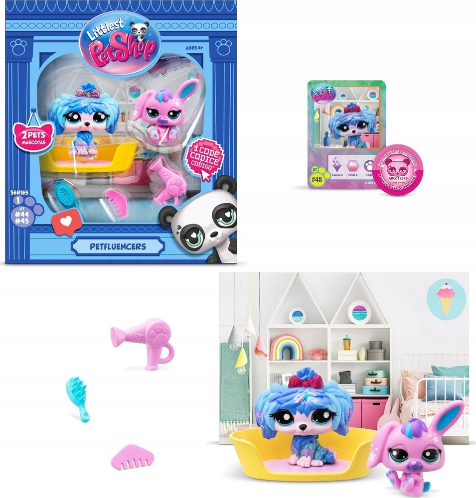 Figūrėlė Hasbro Littlest Pet Shop Petfluencerzy 2 figurki mix