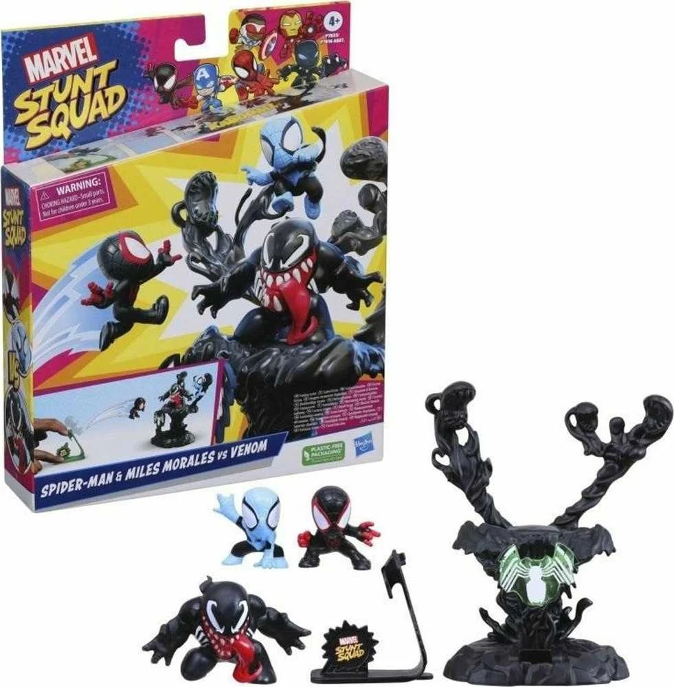 Hasbro Marvel Stunt Squad Spider-Man Miles Morales vs Venom F7833