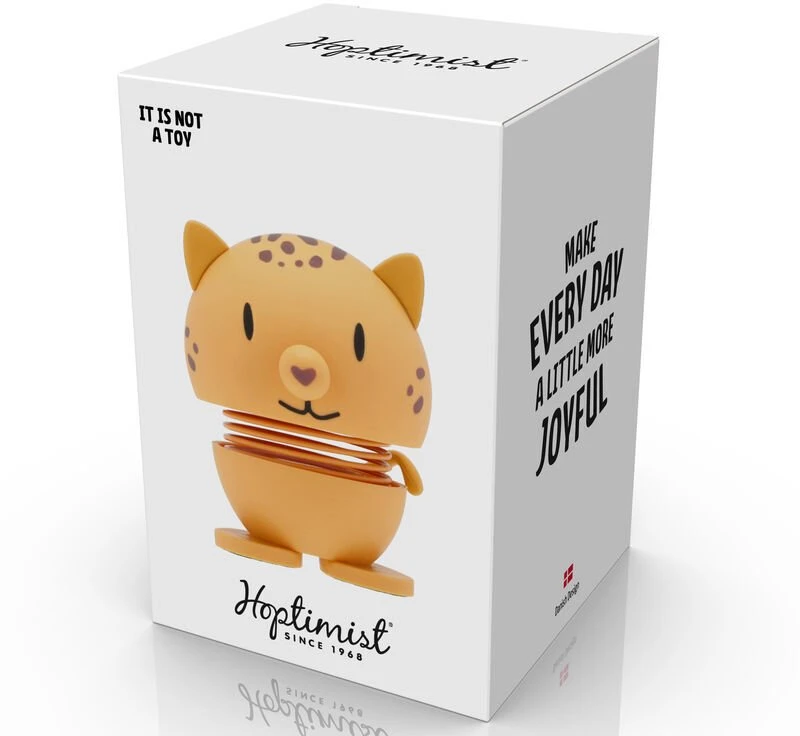 Figūrėlė Hoptimist minkšta leopardo formos rankinė S, geltona (36526)