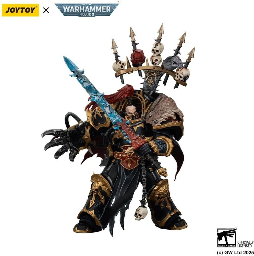 Figūrėlė Jada Toys Figūrėlė Warhammer 40k Juodas Legion Abaddon the Despoiler su Drach'nyen ir Horuso Nagais 16 cm