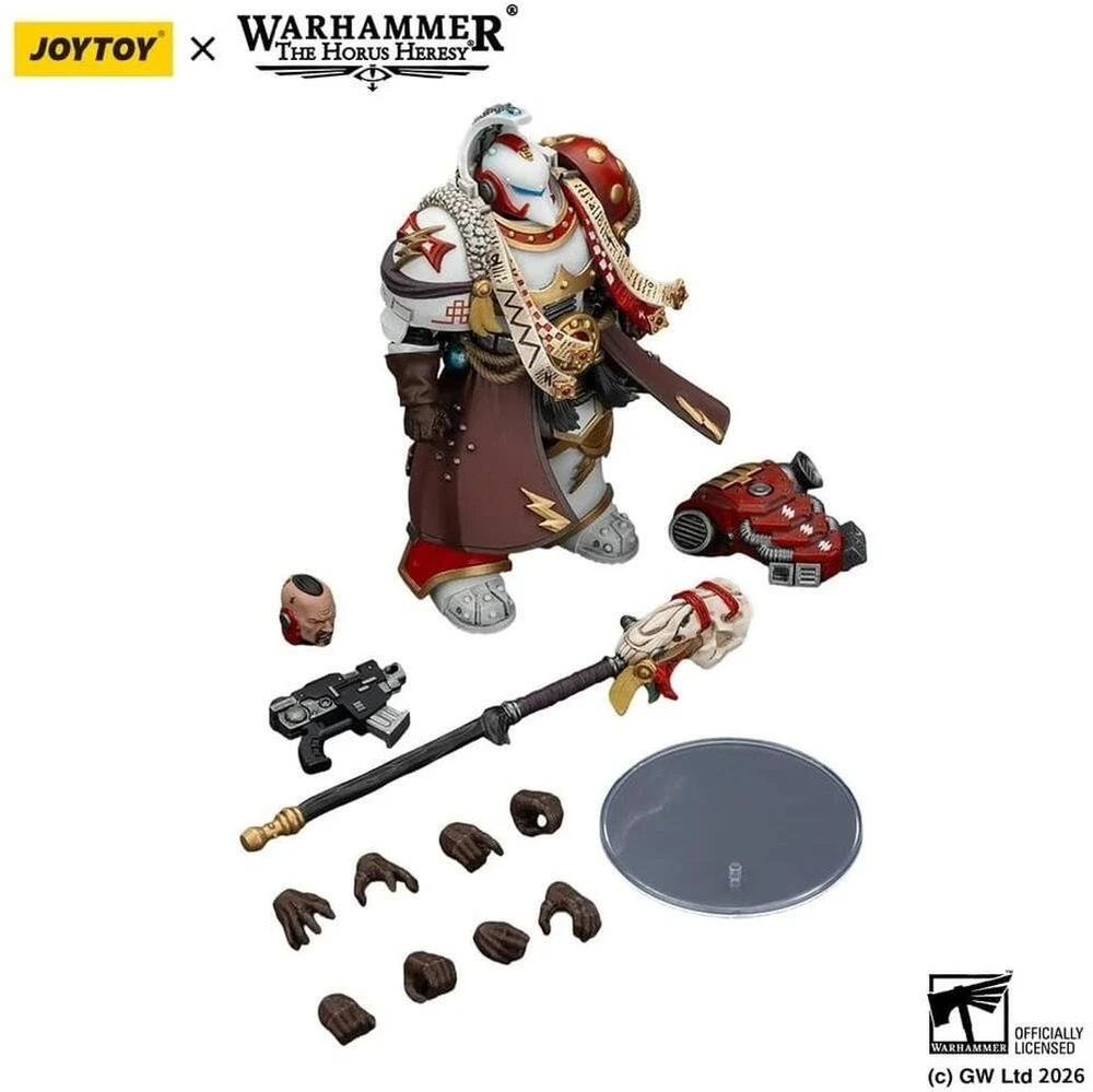 Figūrėlė Jada Toys Figūrėlė Warhammer The Horus Heresy Baltas Scars Stormseer Konsulas su jėgos lazda ir varžtu 12 cm
