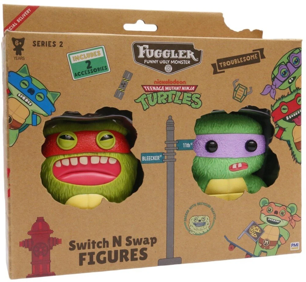 Pmi Kids World FUGGLER S2 keičiamos ir puošiamos figūrėlės – 2 vnt. rinkinys (RAPHAEL & DONATELLO)