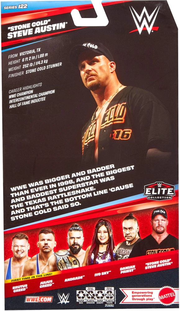 Figūrėlė Mattel WWE Elite Collection Stone Cold Steve Austin (JHT52)