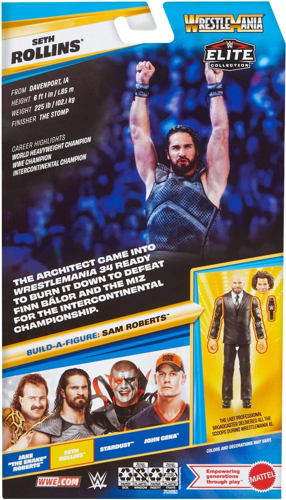 Figūrėlė Mattel Figūrėlė WWE Seth Rollins (JHX75)